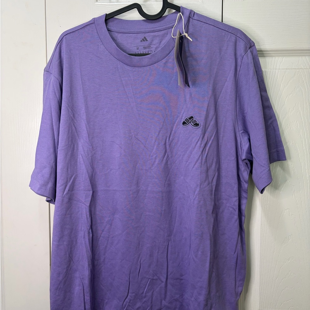 adidas Men's Lavender Short-Sleeve Crew Tee
